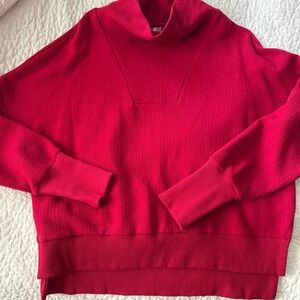 Elegant Red Women's Tunic Top